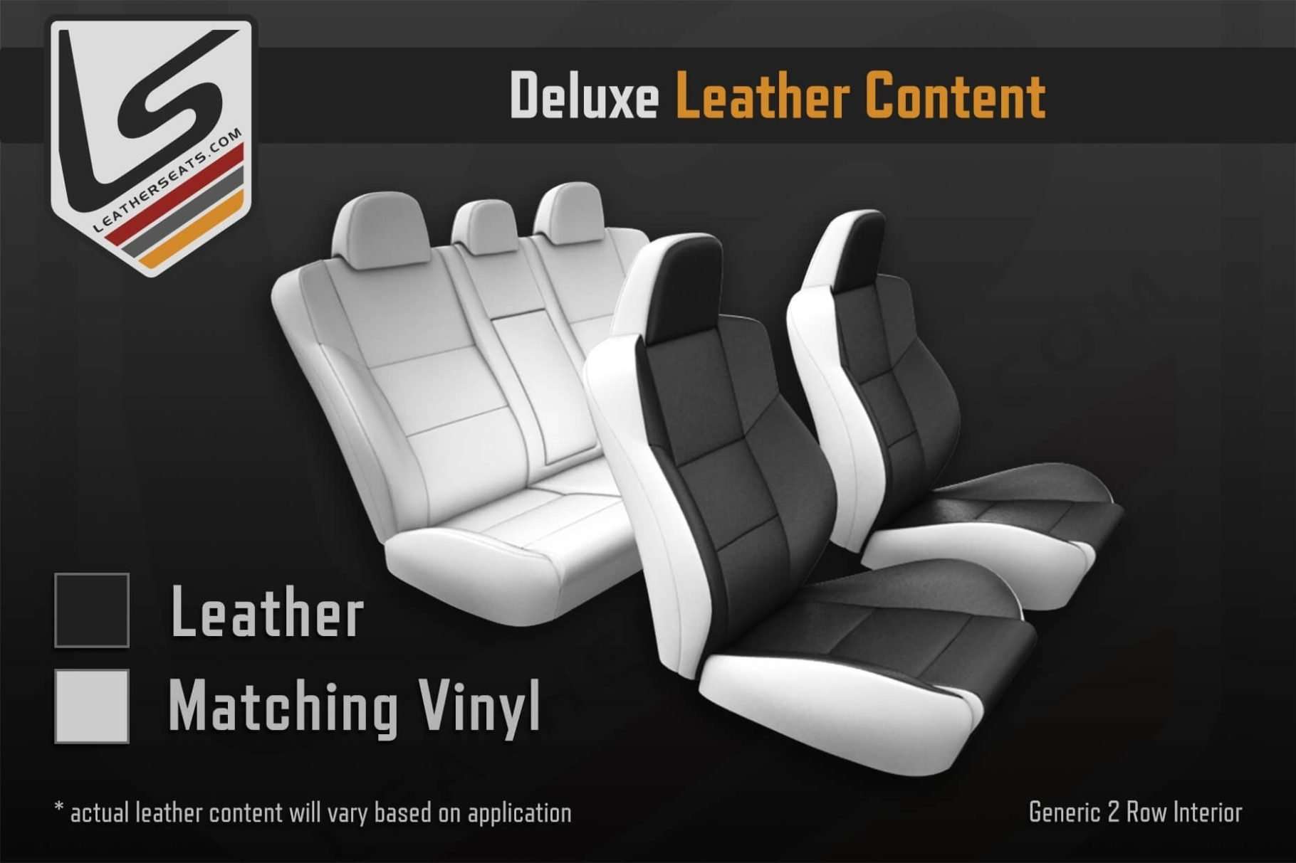 Deluxe Leather Content with vinyl rear seats