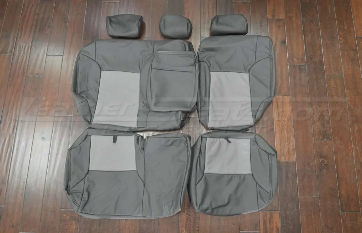 Dark Graphite and Stone Toyota 4Runner Leather Seat Kit - Rear seat upholstery with Armrest