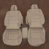 1998-2002 Lexus LX470 Leather Seat Interior Kit - Parchment 098 - Front seat upholstery w/ console lid cover
