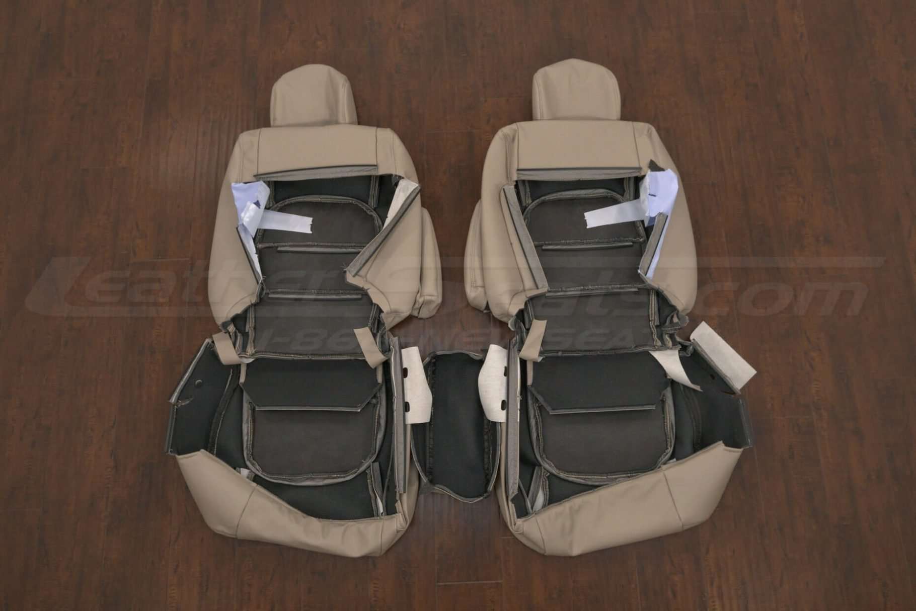 Front seat upholstery and console lid cover- flipped