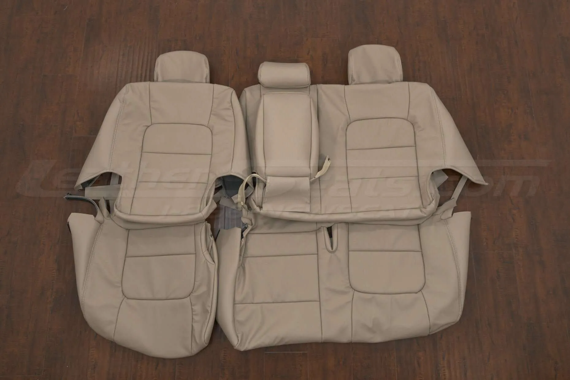 Parchment 098 leather upholstery kit for 2002 Lexus LX470 - Middle Row with Armrest