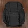 Black Leather front backrest upholstery