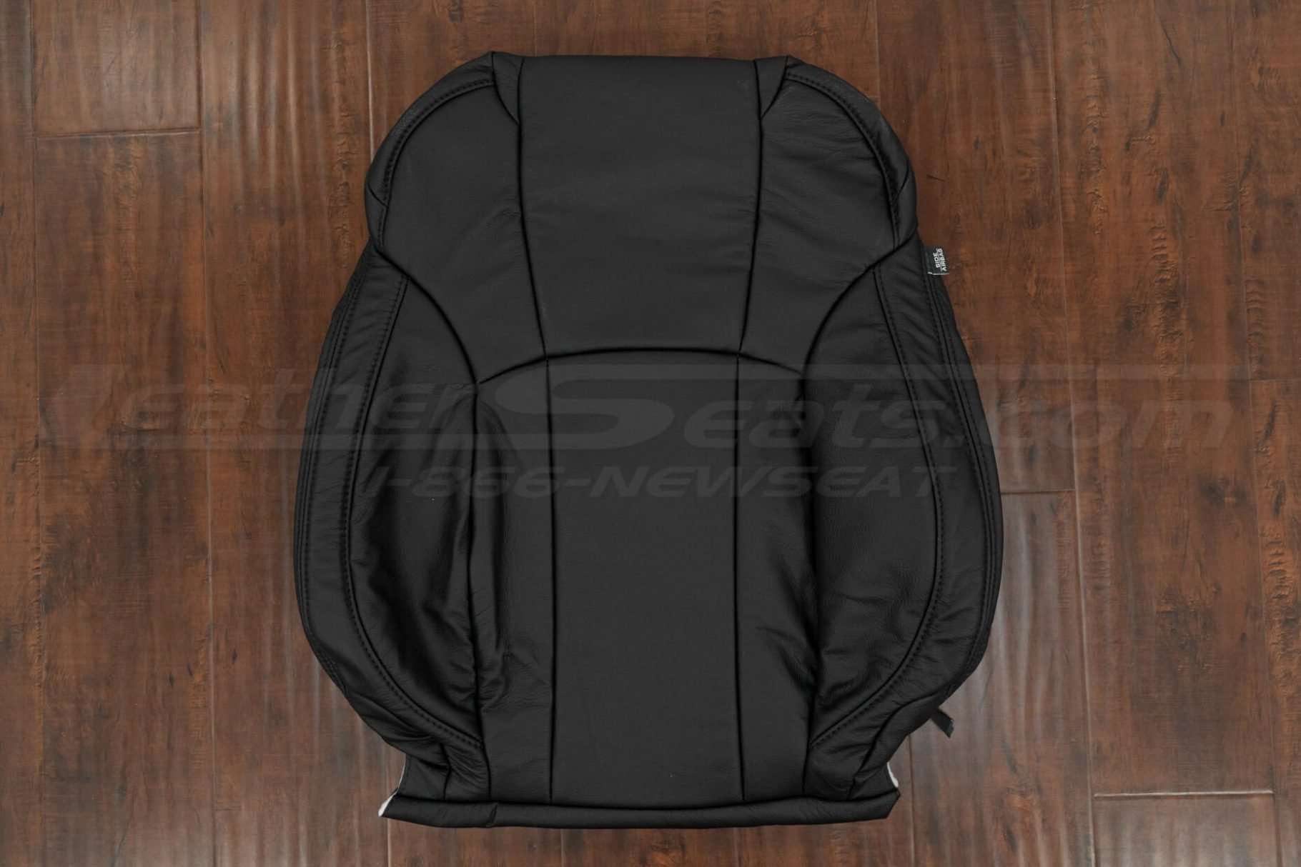 Black Leather front backrest upholstery