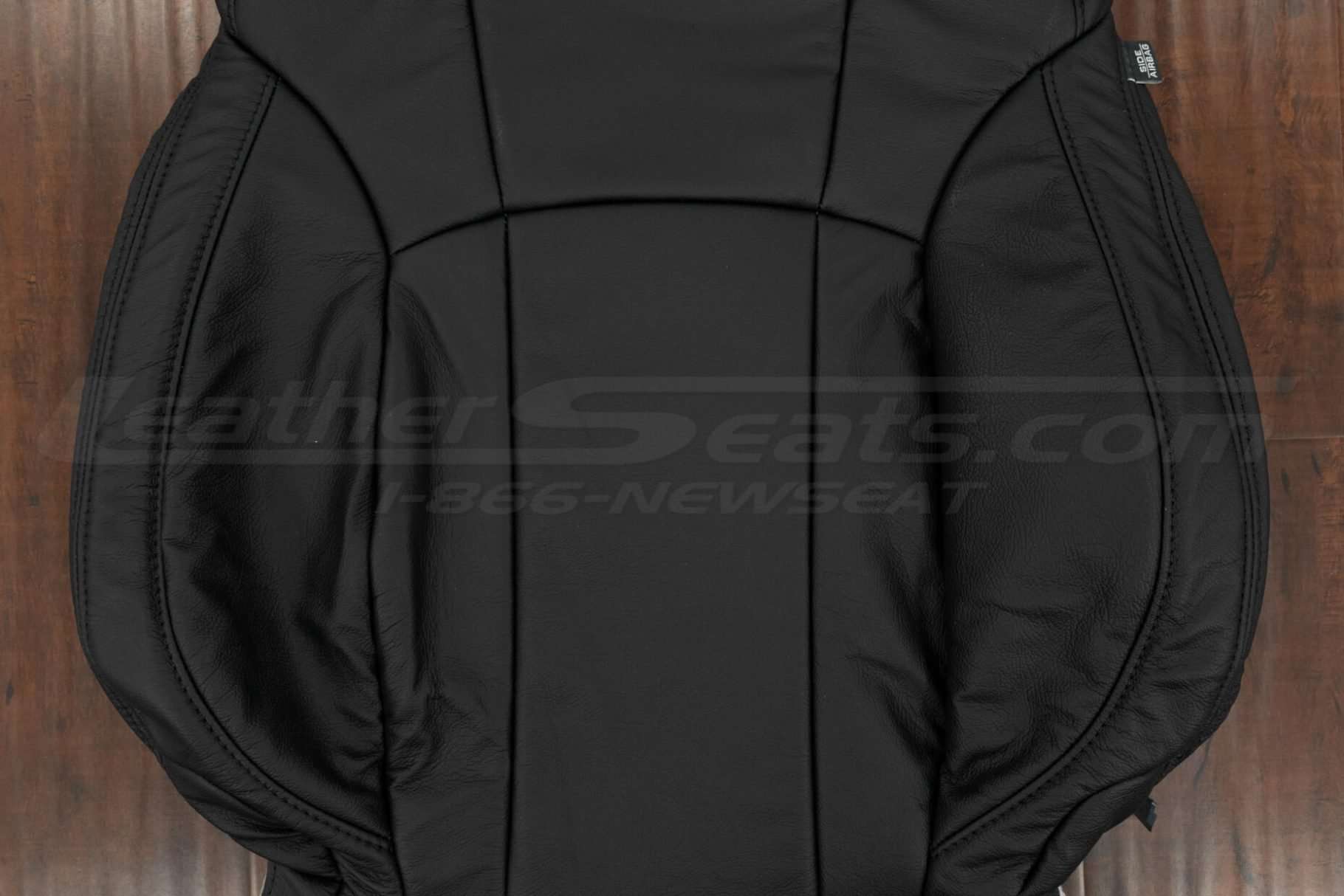 Insert section of leather backrest