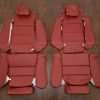 1985-1991 BMW 3 Series leather seat interior kit - Cardinal - front seat upholstery with leg extensions