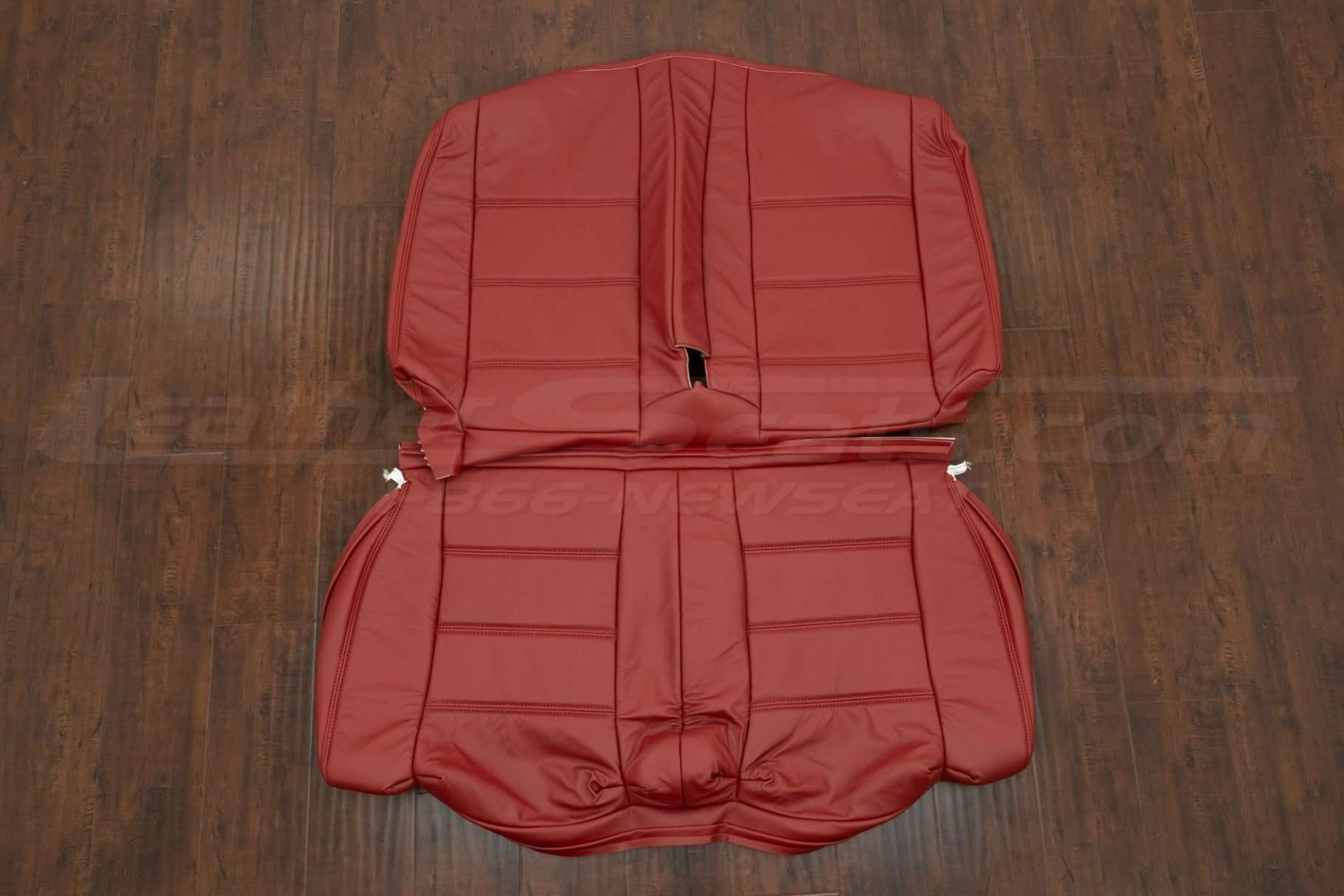 BMW E30 Leather Upholstery Kit - Cardinal - Rear seat upholstery