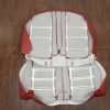 Back view of rear seat upholstery