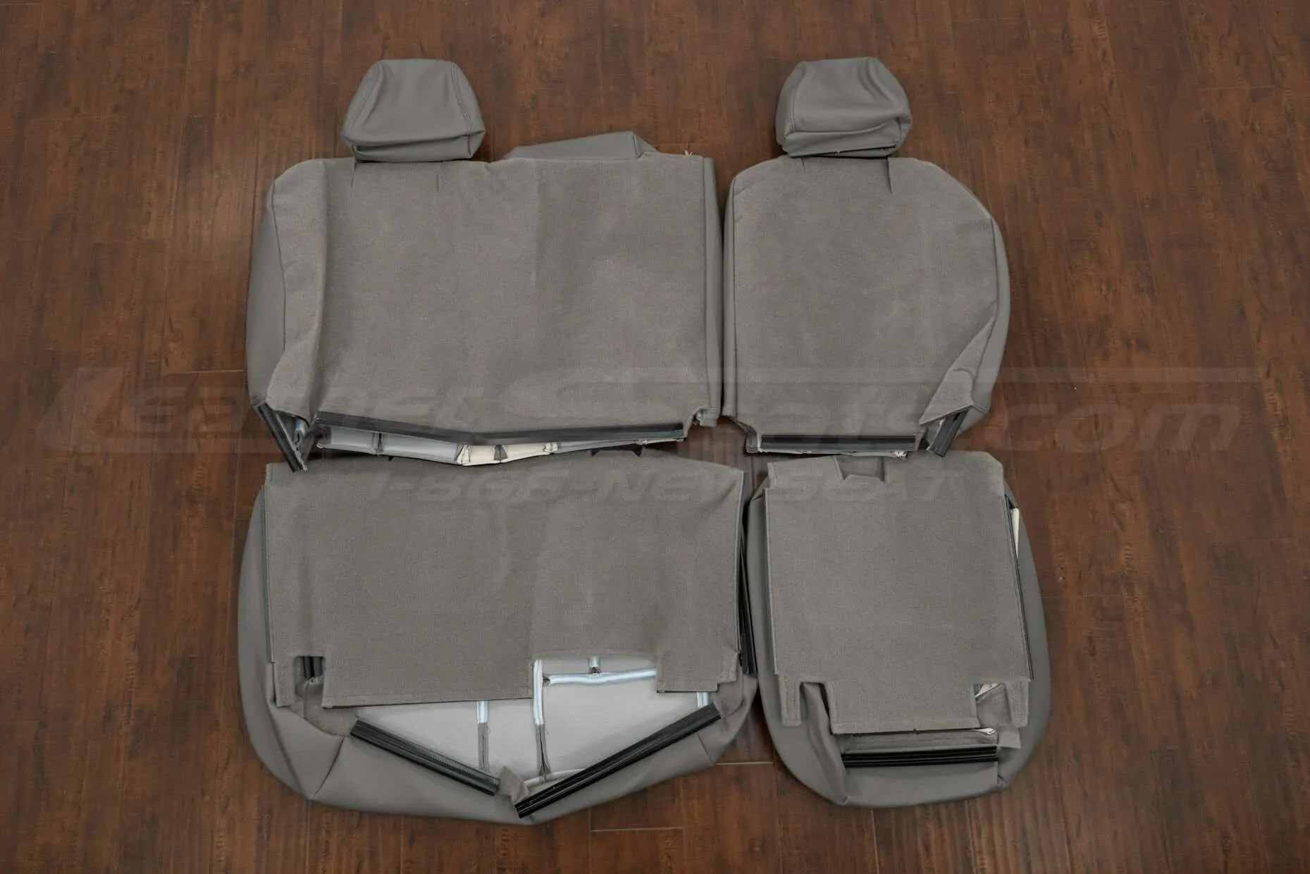 Rear seat upholstery flipped