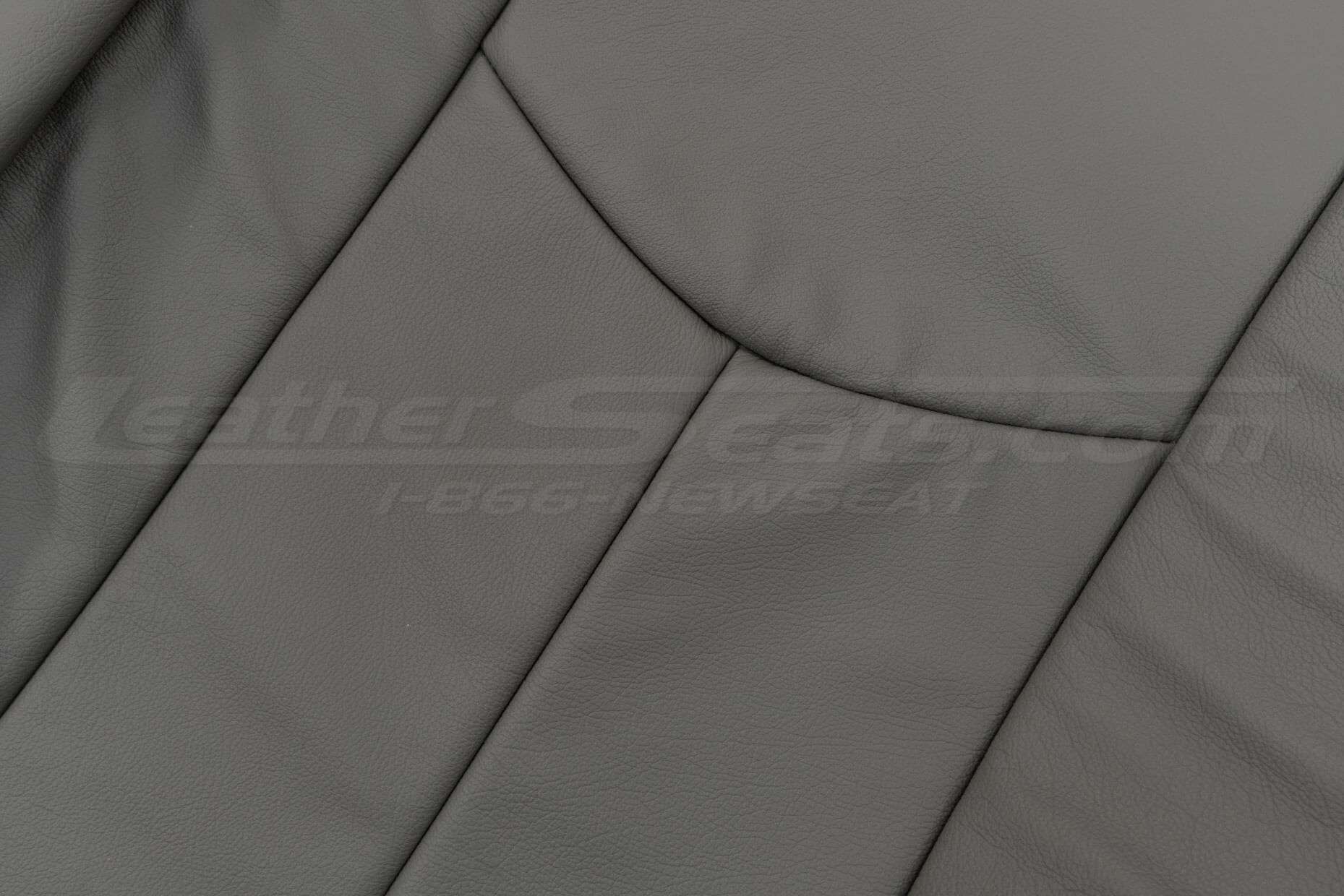 Front backrest upholstery leather texture