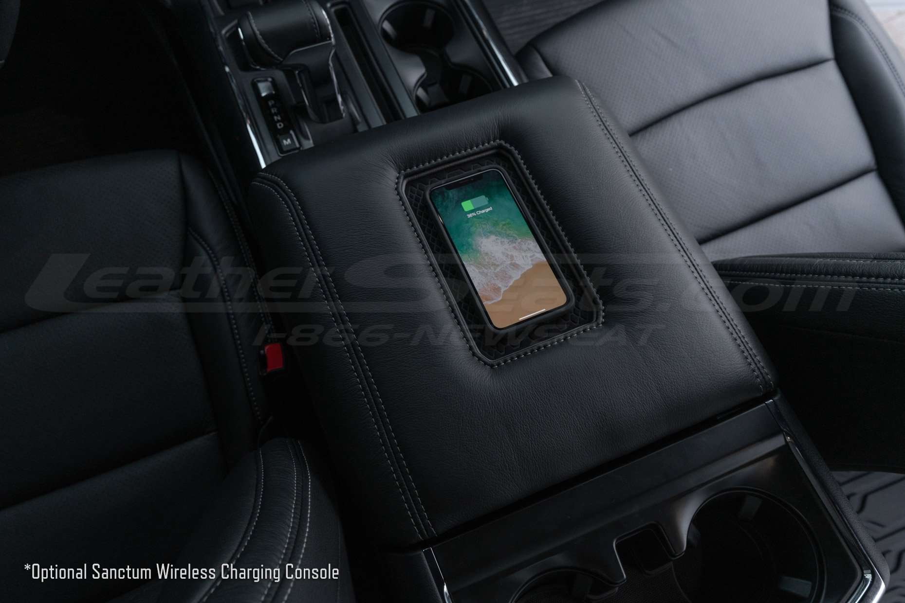 Optional Sanctum Wireless Charging Console for 2021-2023 Ford F-150