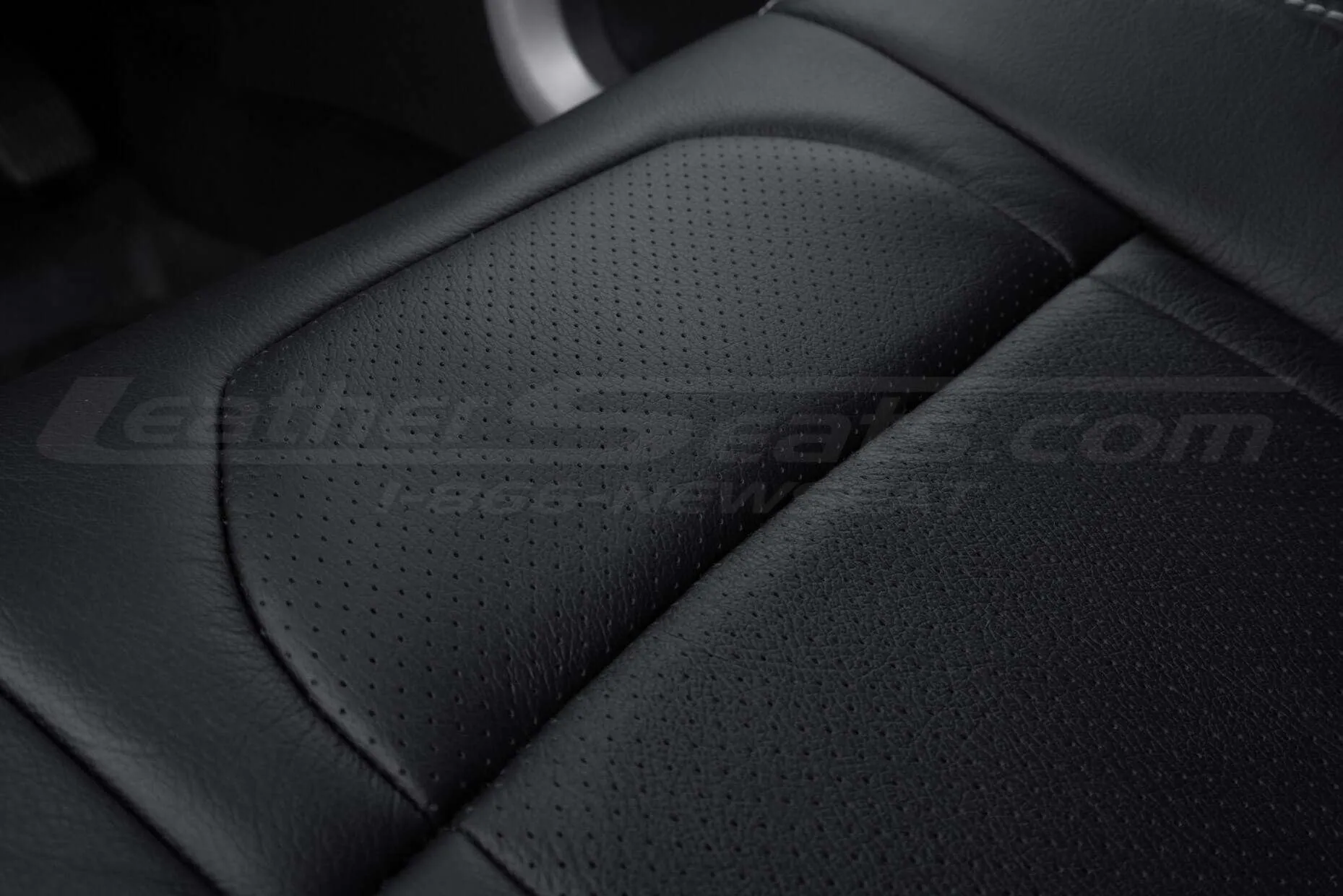 Perforated Insert section close-up on seat cushion