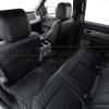 Back view of front leather seats