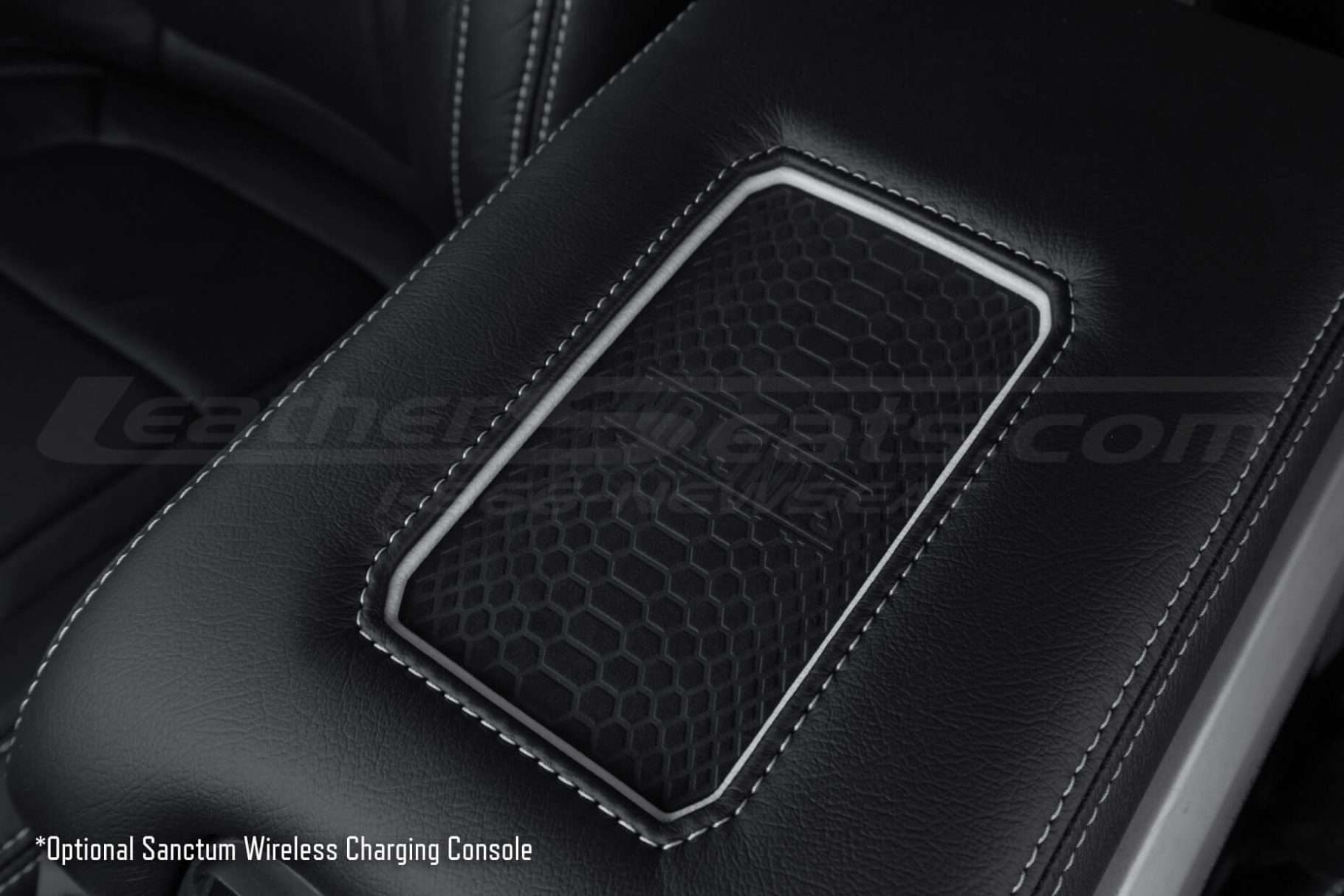 Phone charging pad close-up