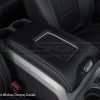 Passenger side view of phone charging center console for ford trucks