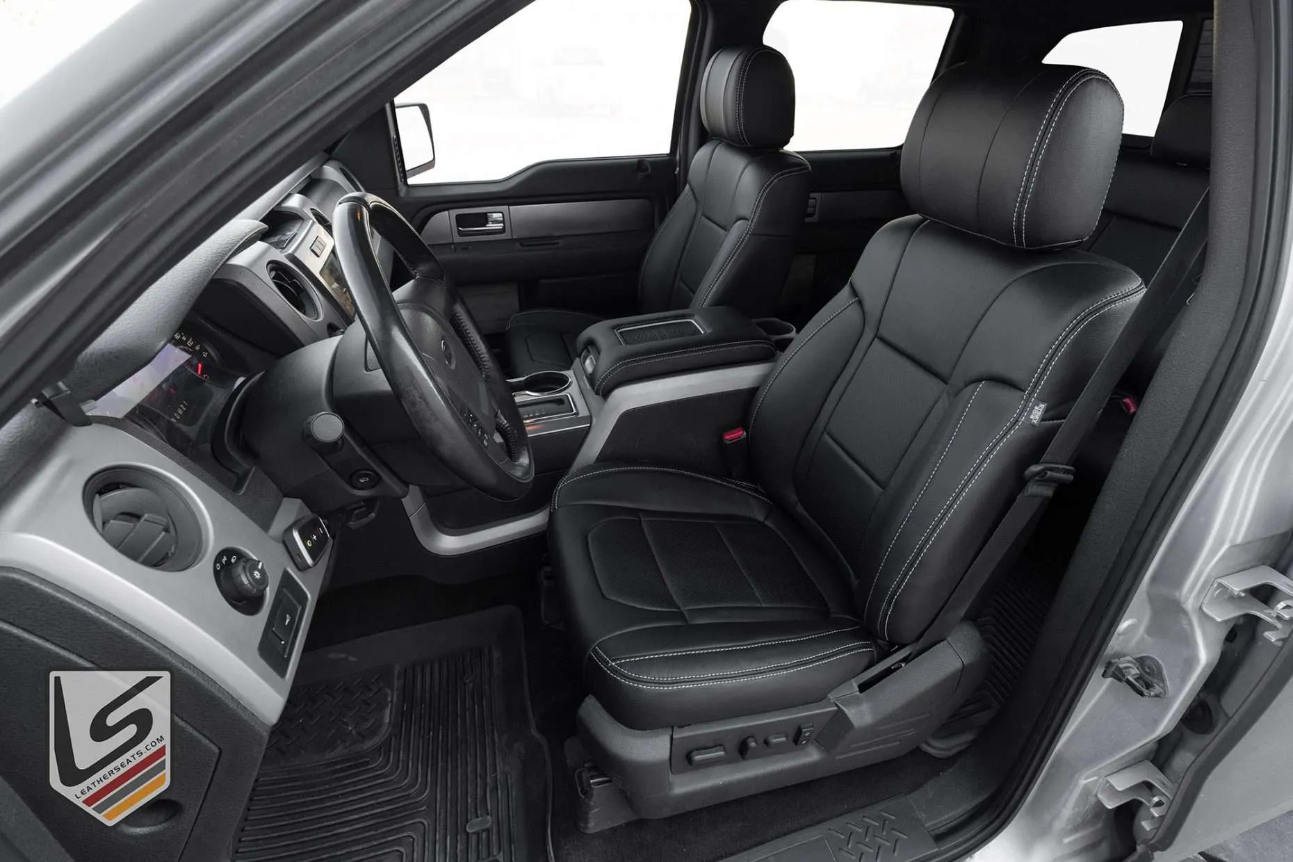 2012 Ford Raptor with Black Perforated leather seats and Silver stitching - LS Gallery