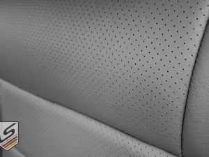 Leather Seat Perforation close-up