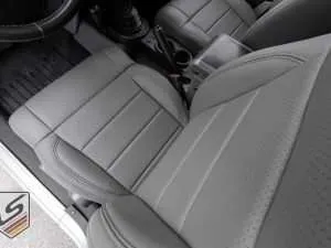 Perforation showcase - Top down view of front driver seat - LS Gallery