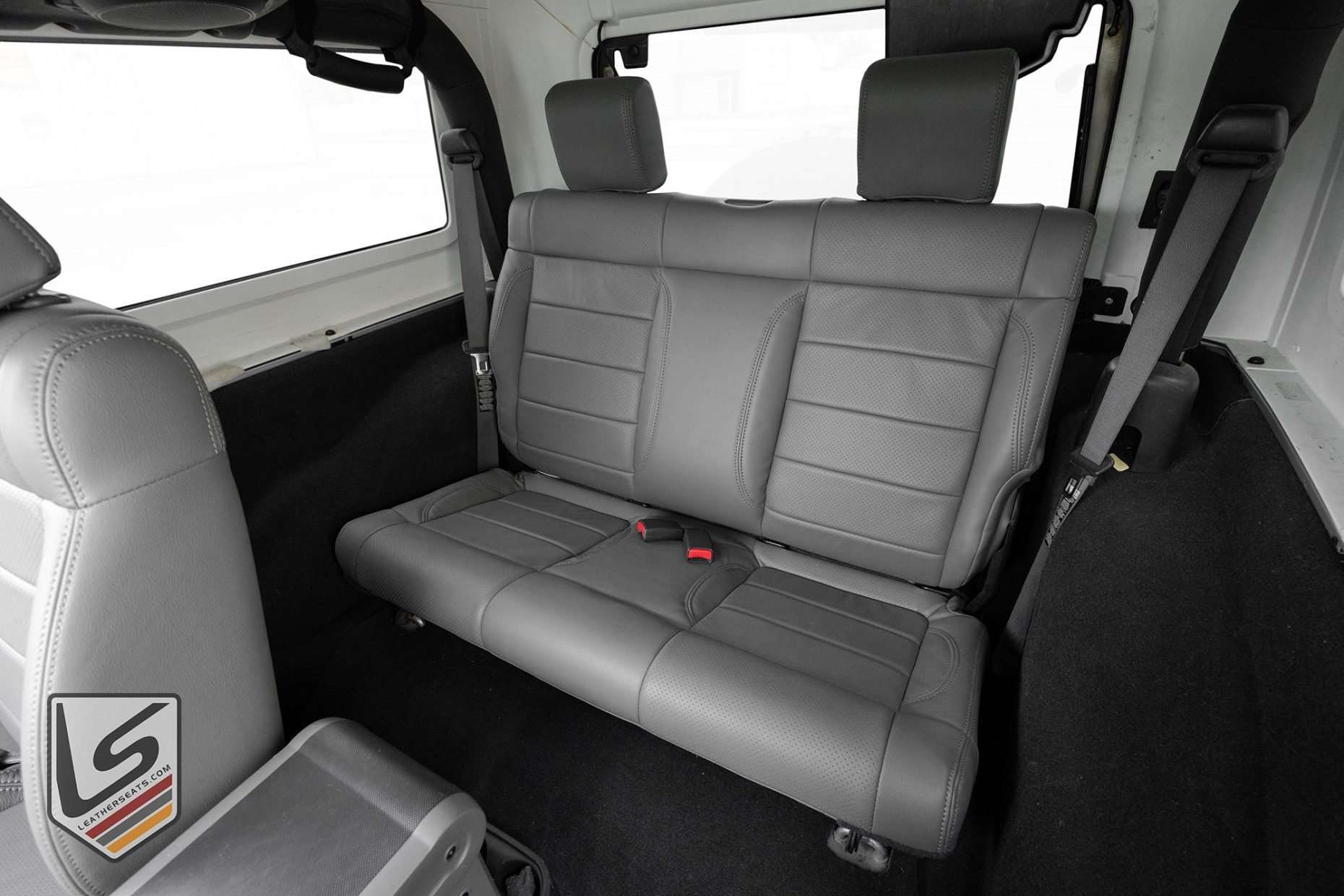 Installed Light Grey leather seats - driver side view - LS Gallery