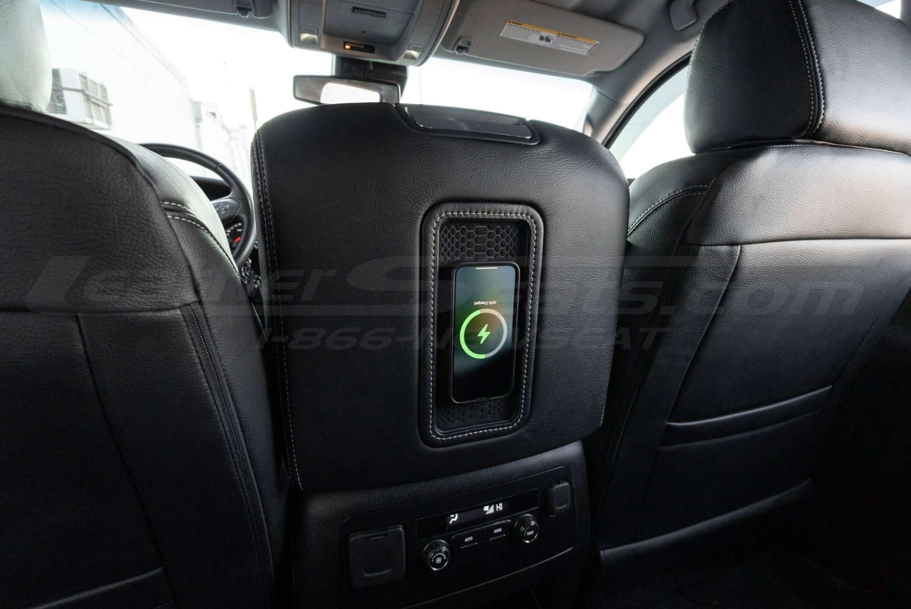 Magnetic featured on wireless phone charging console