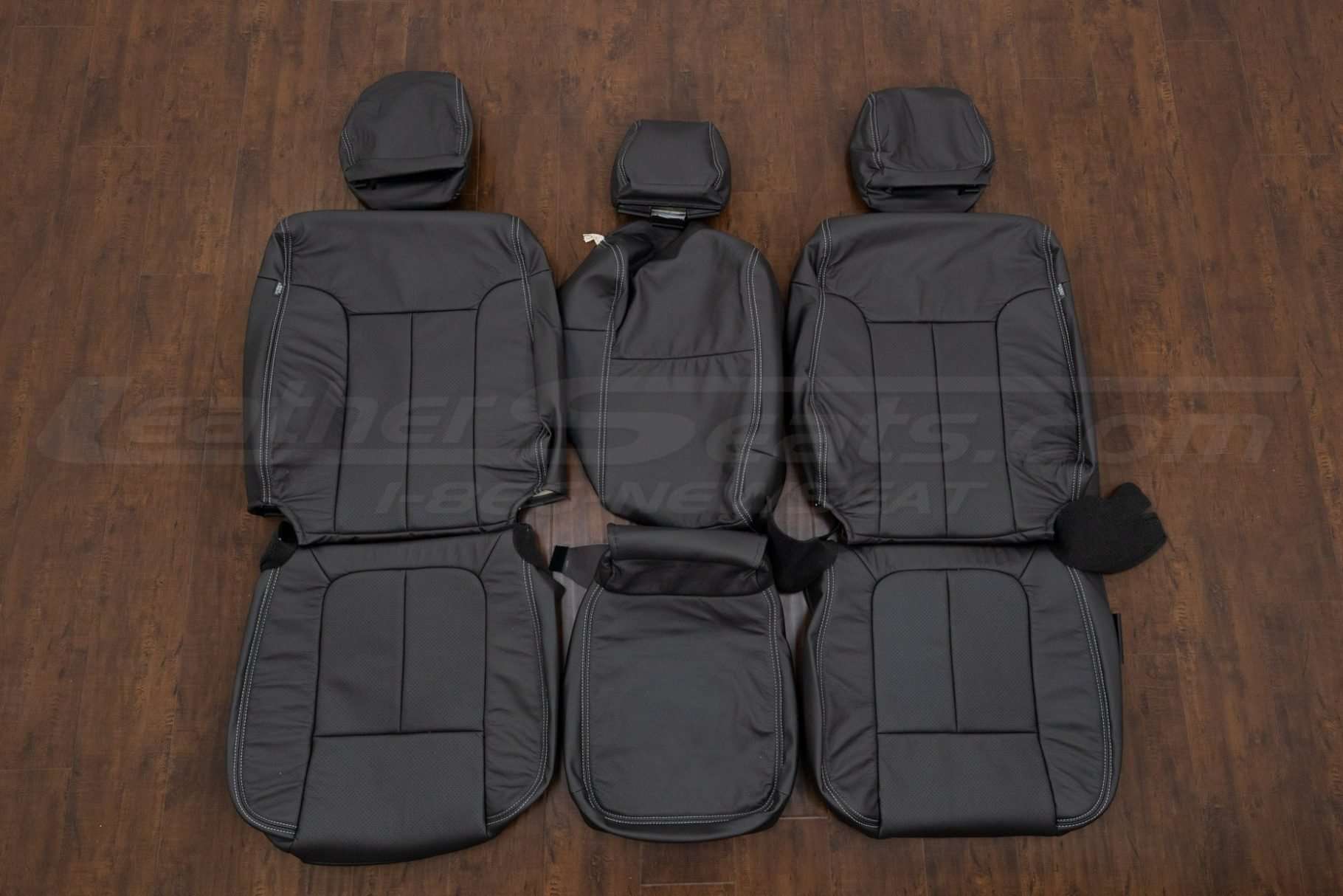 2011-2016 Ford SuperDuty Leather Seat Interior Kit - Dark Graphite -Front seat upholstery