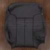Leather backrest upholstery in Dark Graphite with Perforated Combo section