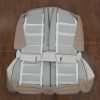 Back view of rear seat upholstery