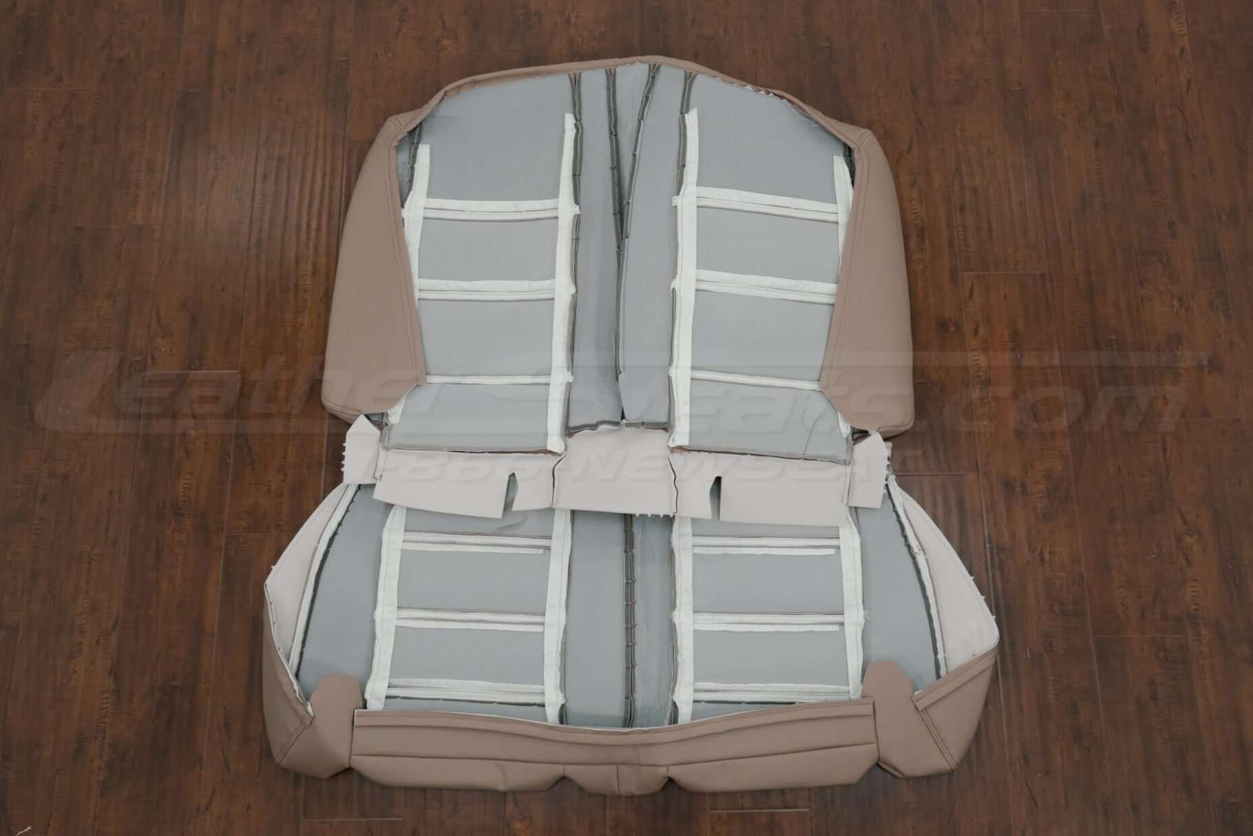 Back view of rear seat upholstery