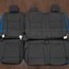 2019-2022 Ford SuperDuty Leather Interior Kit. - Dark Graphite/Cobalt - Rear seat upholstery