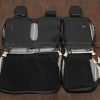 Back view of rear seat upholstery