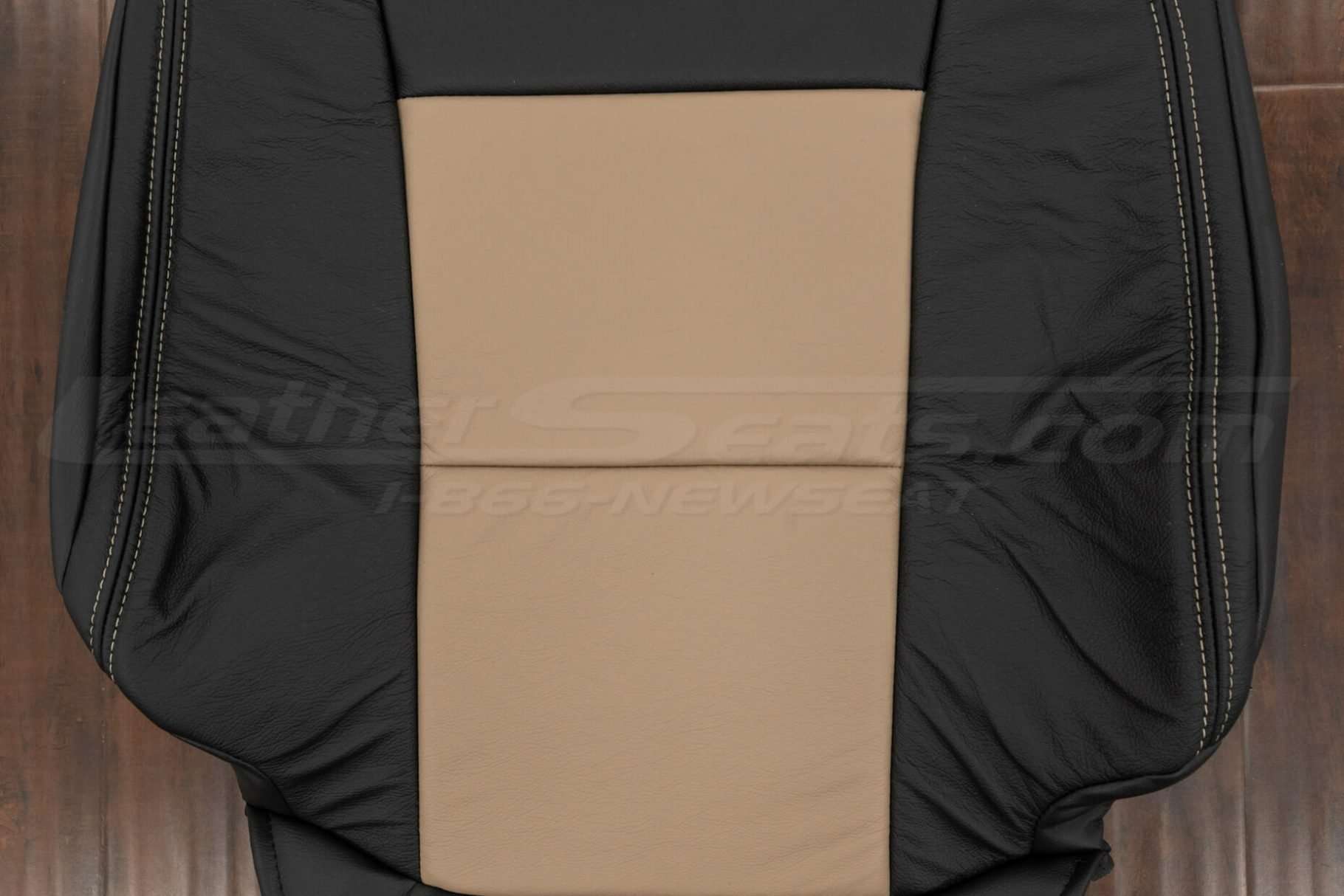 Insert section of backrest upholstery in Bisque
