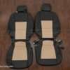 2019-2022 Ford SuperDuty Leather Seat Kit - Black/Bisque - Front seat low back bucket configuration