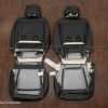 Back view of low back bucket seat configuration