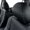 Headrest close-up with contrasting Dove Grey stitching