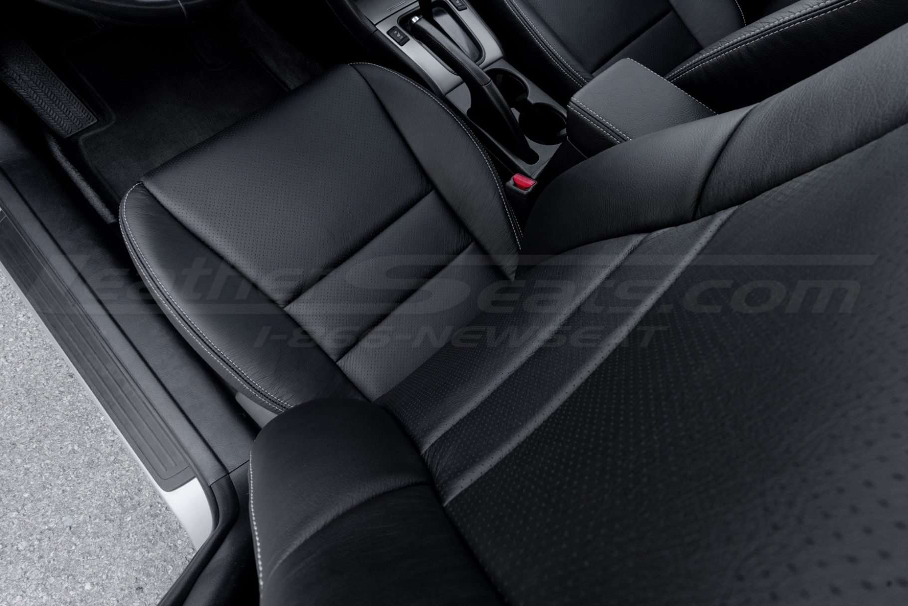 Top down view of front driver's seat installed