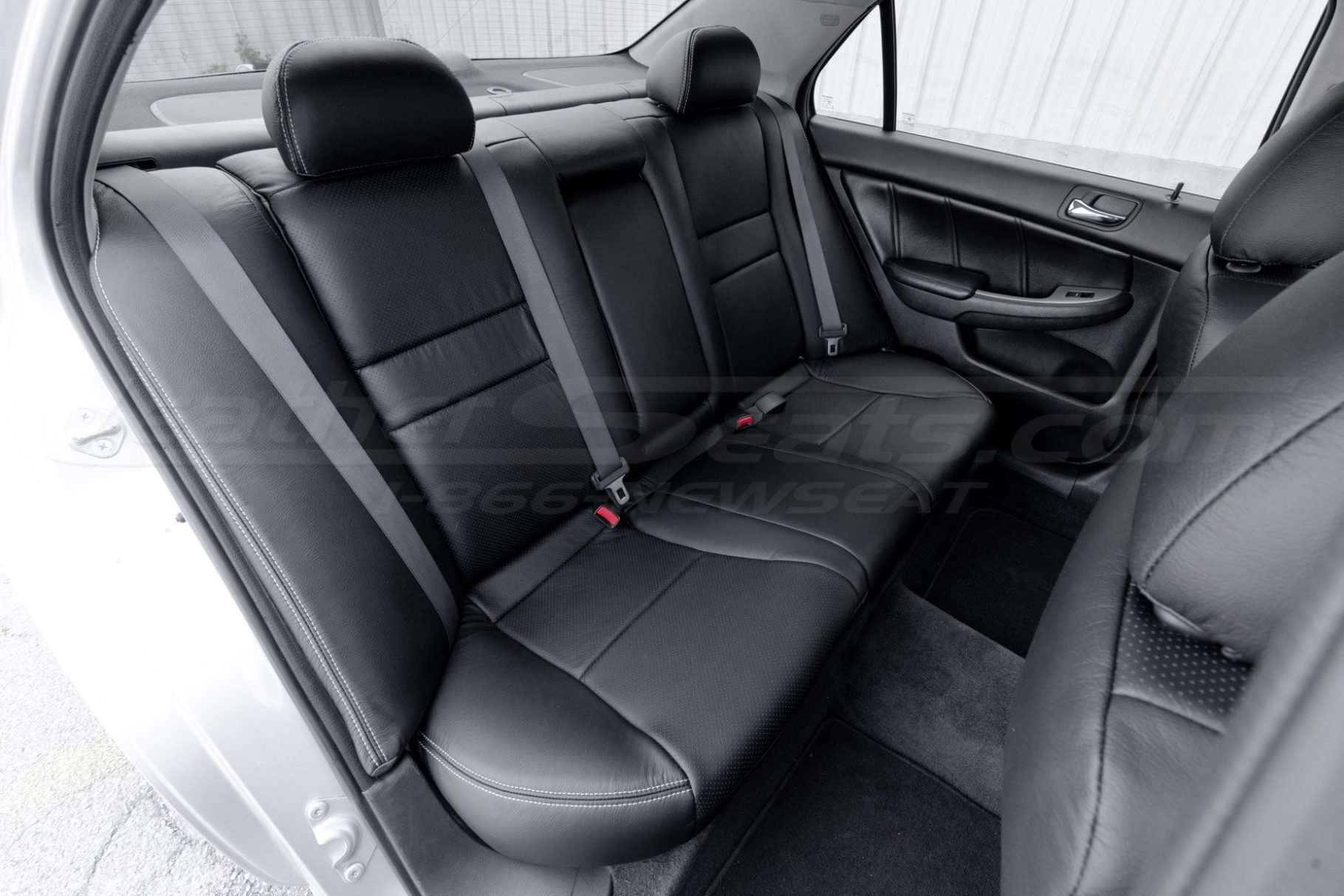 Installed Leather Rea sear with leather Armrest and Bolsters