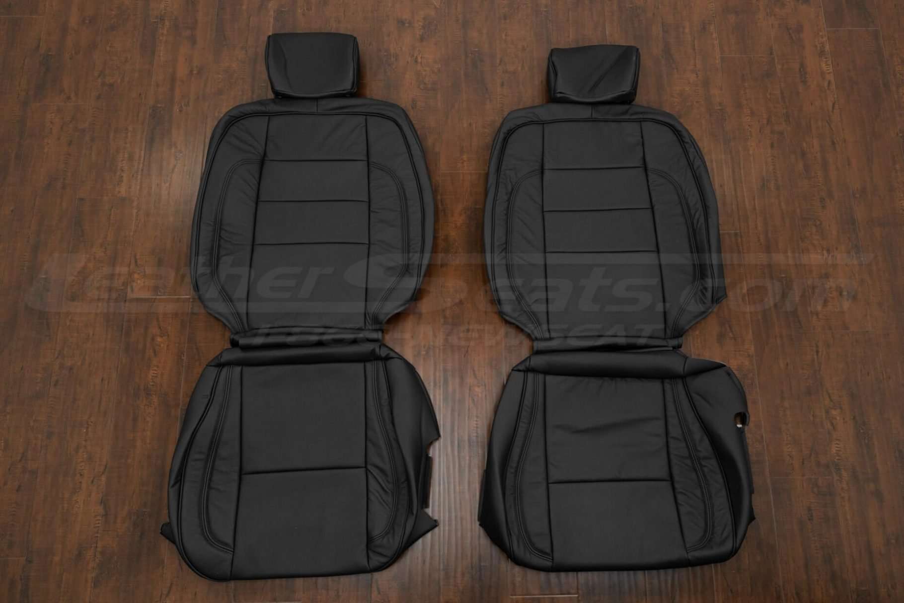 2007-2011 Lexus GS300 Leather Upholstery Kit - Black - Front seat upholstery
