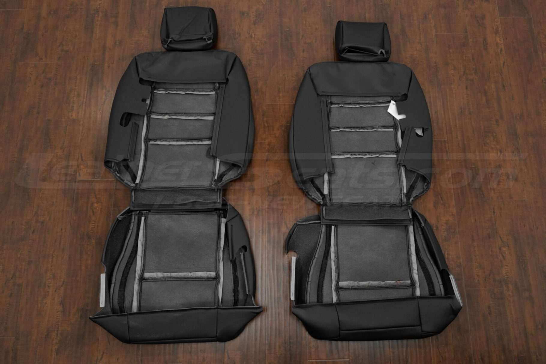 Back view of front seat Lexus upholstery