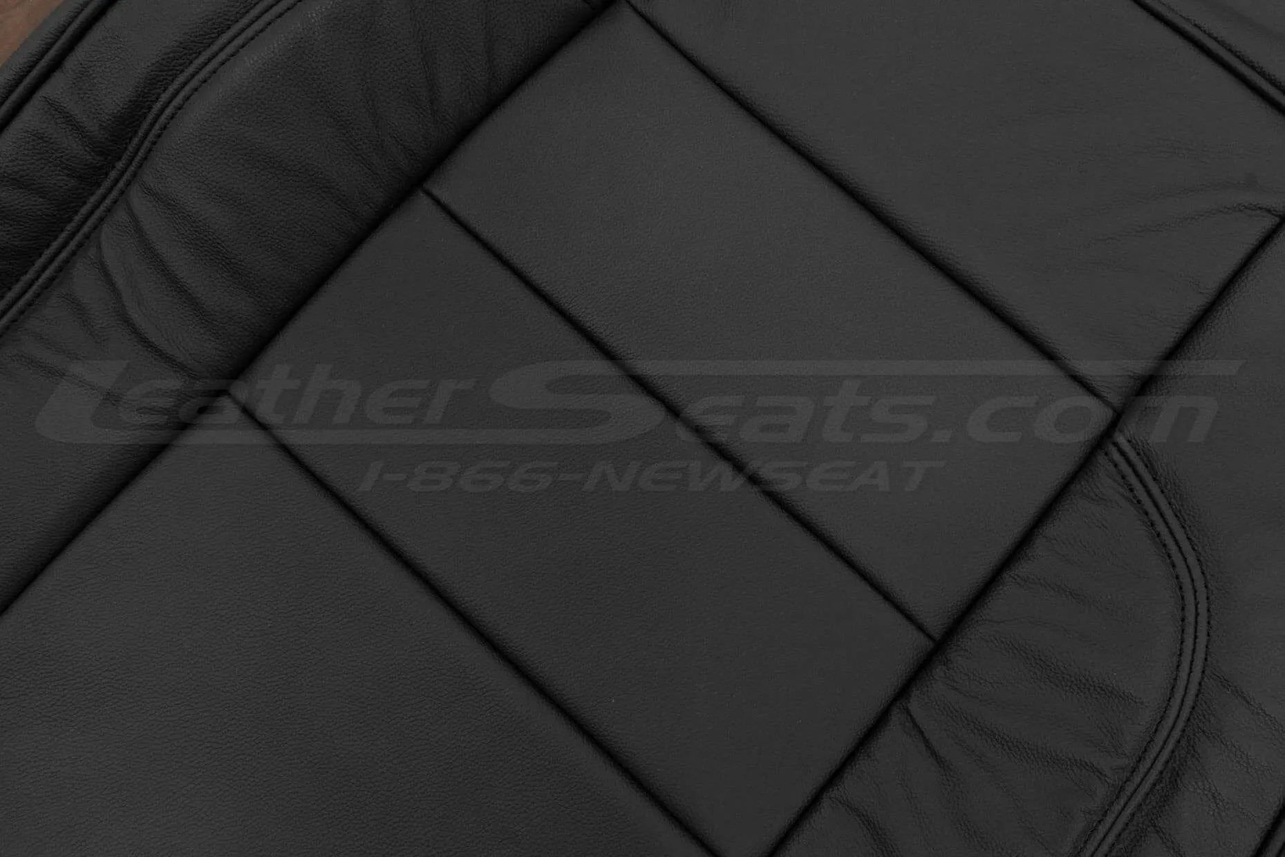 Backrest upholstery leather texture close-up