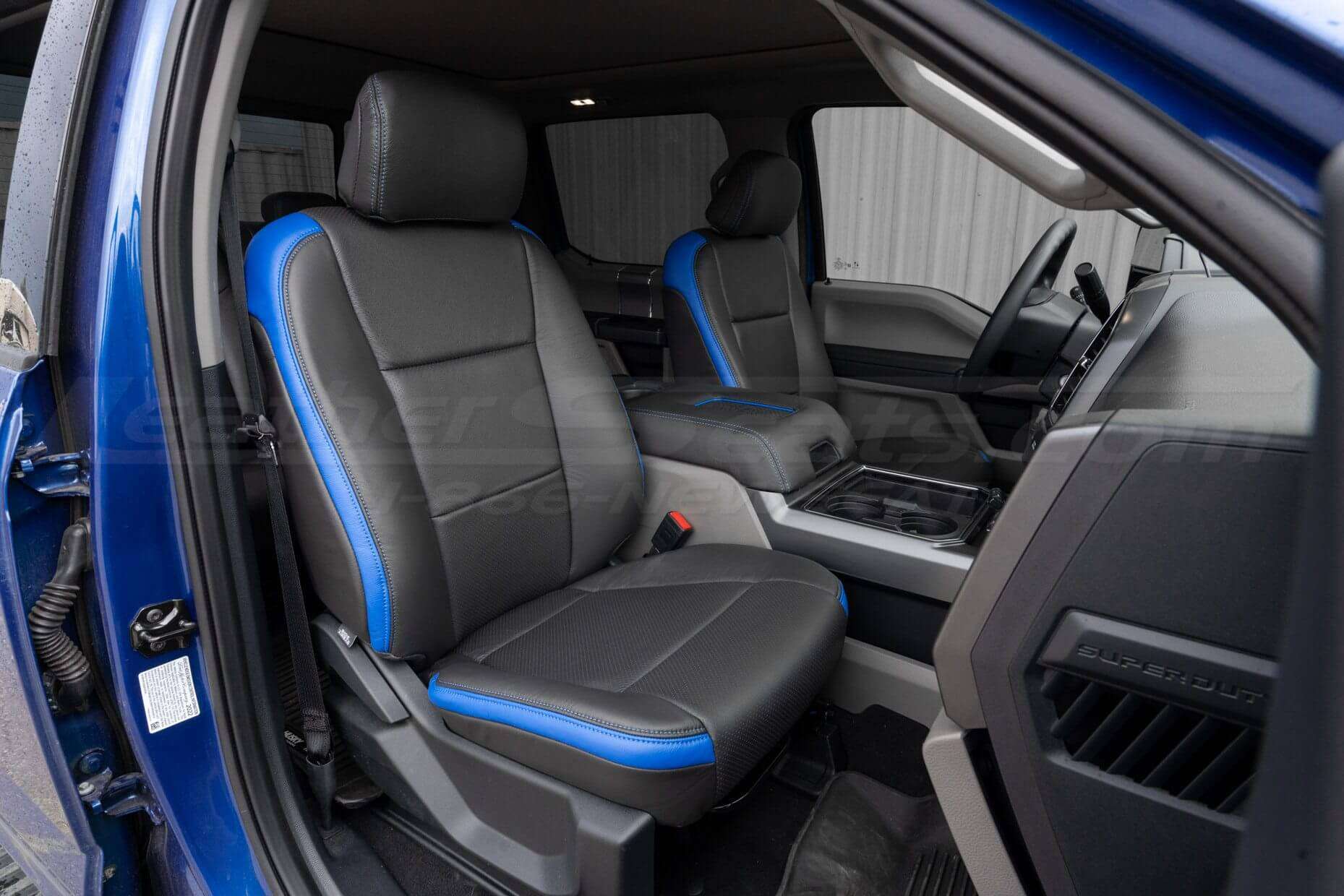 2019-2022 Ford Superduty with installed two-tone leather seats - Front passenger seat