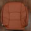 Dodge Ram Leather Backrest Upholstery in Mitt Brown with Black Piping