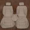 1991-1995 Acura Legend Coupe Leather Seat Interior Kit. - Ivory - Front seat upholstery w/ Console