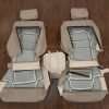 Ivory upholstery and console lid cover - flipped