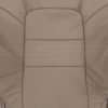 Insert section of leather backrest