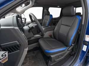 Ford F-250 Crew Cab with Two-Tone installed leather seats - Front driver seat