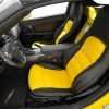 05-11 Black and Yellow C6 Corvette leather seats installed