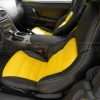 Corvette Front driver seat with custom black & yellow leather seats