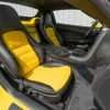 2007 Chevy Corvette with matching Black & Velocity Yellow leather seats