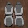 2021Toyota RAV4 Leather Seat Upholstery Kit - Dove Grey / Light Grey - Front seat upholstery