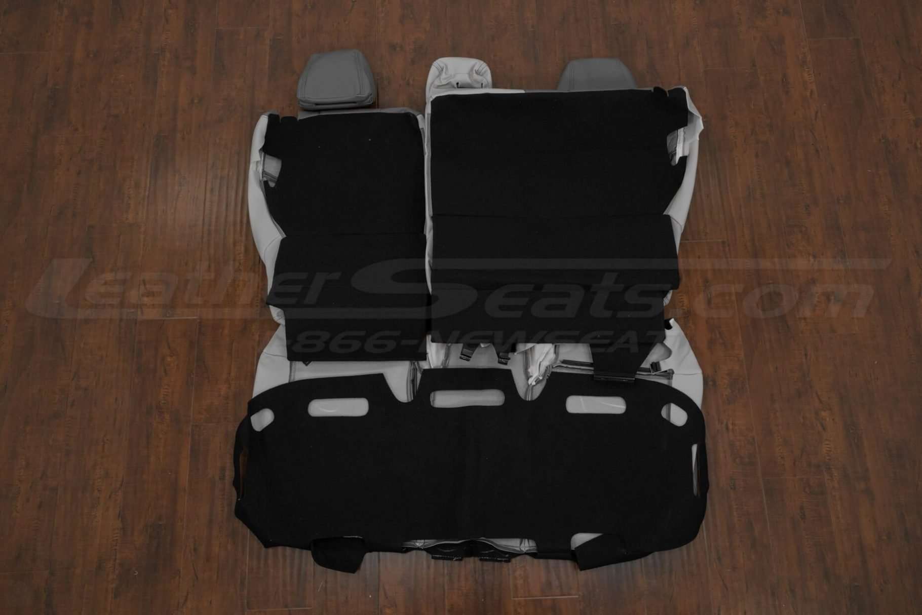Back view of rear seat upholstery