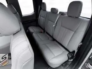 Ford F-150 SuperCab with installed leather seats - Rear seats driver side
